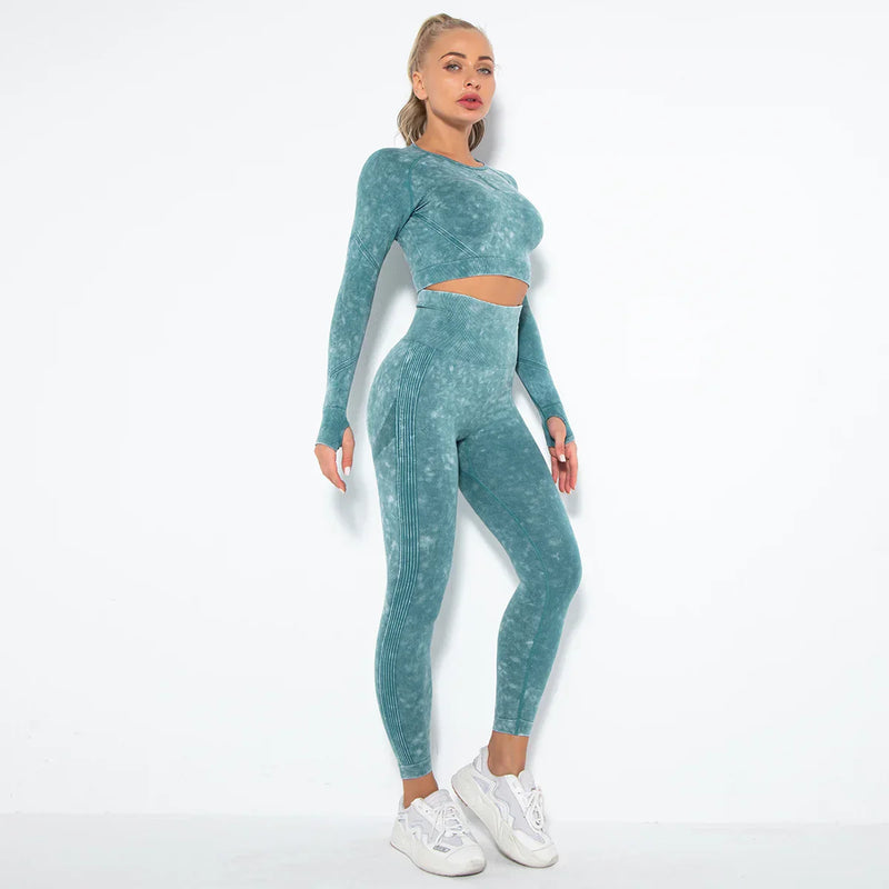 Naadloze Dames Yoga Set met Cropped Top - Nova