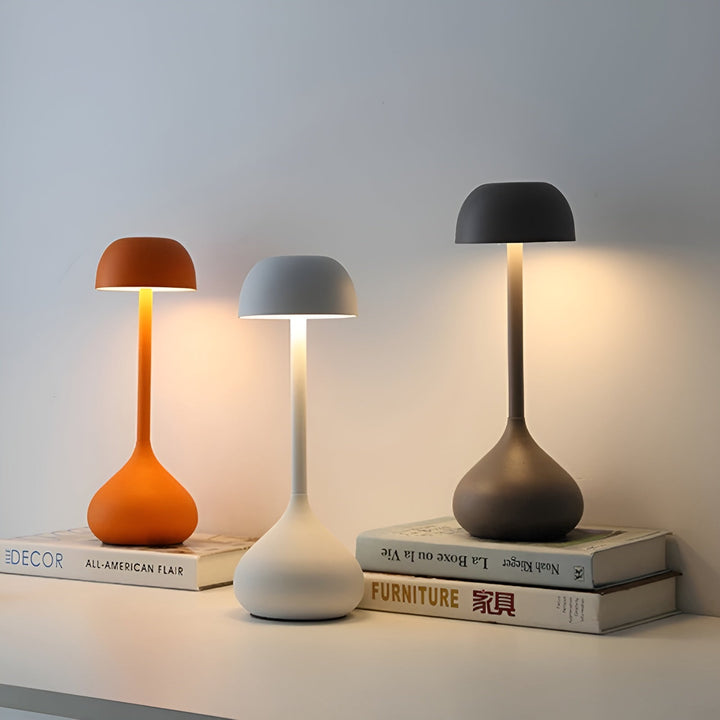 Wireless Dimmable Mushroom Table Lamp - GlowMush