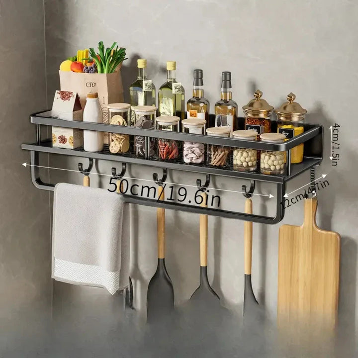 Modern Black Kitchen Rack - MetroRack