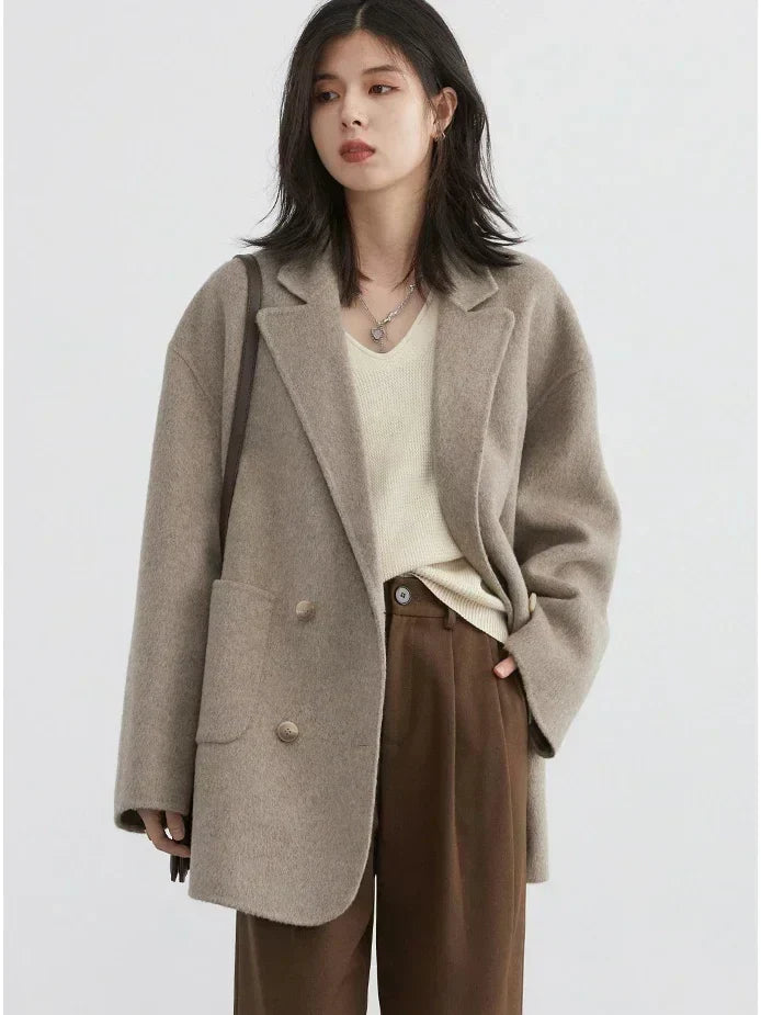 Luxury Wool Women's Coat - Aurora