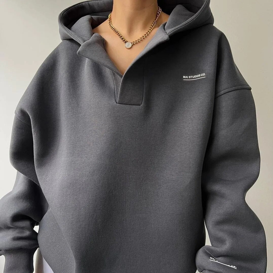 Warme dames hoodie voor winterdagen – Sibylla