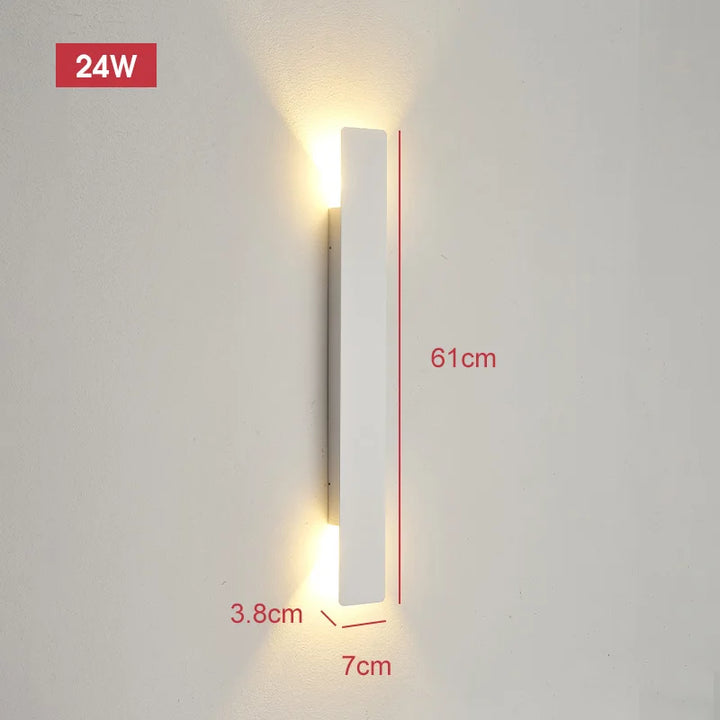 Noir Weatherproof LED Outdoor Wall Light, Aluminum, 18W 8