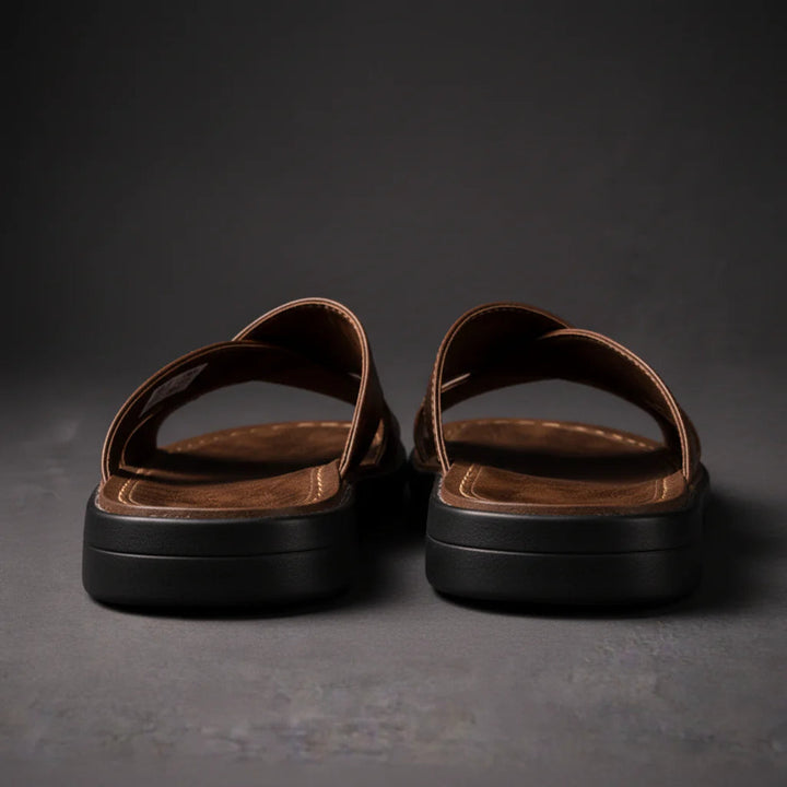 Men's Sandals | Crossed Strap Design & Slip-On Comfort 5