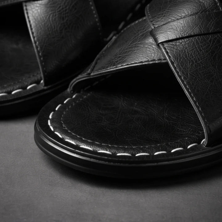 Men's Sandals | Crossed Strap Design & Slip-On Comfort 8