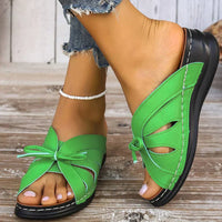 Orthopedic Wedge Sandals with Arched Button – Mirella