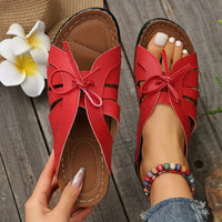 Orthopedic Wedge Sandals with Arched Button – Mirella