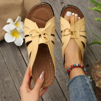 Orthopedic Wedge Sandals with Arched Button – Mirella