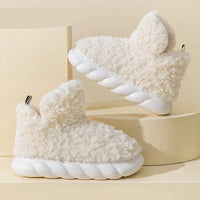 Warme damespantoffels van katoen en pluche - CozySteps