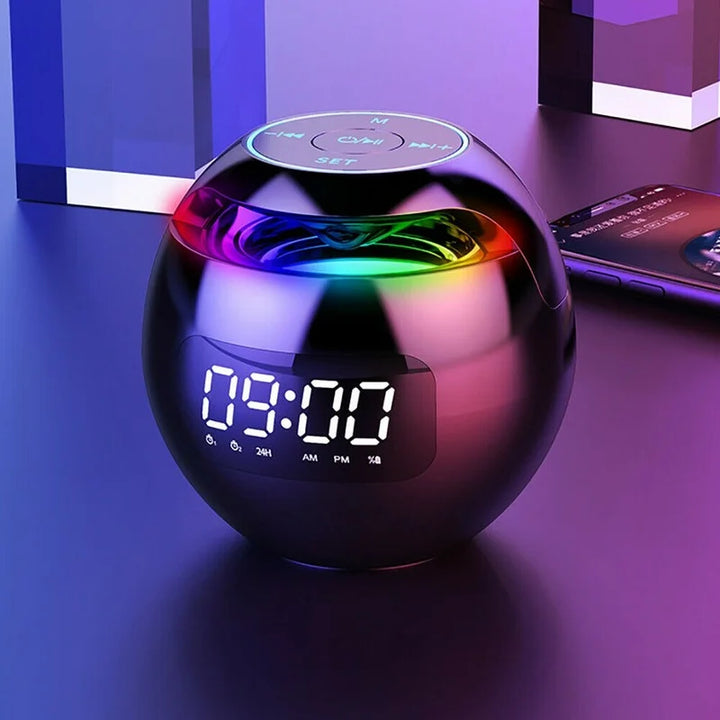Multifunctional Alarm Clock – GlowBeep Speaker Clock