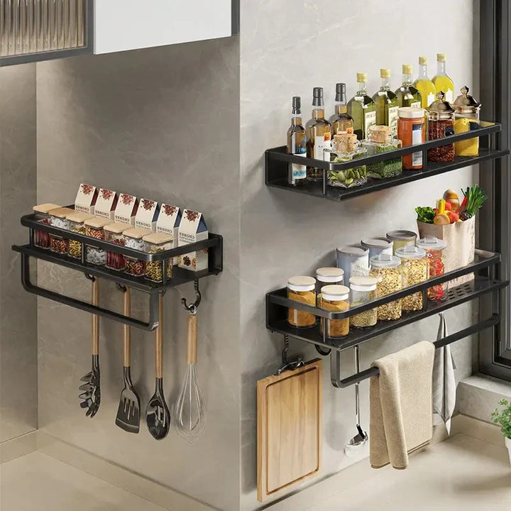 Modern Black Kitchen Rack - MetroRack
