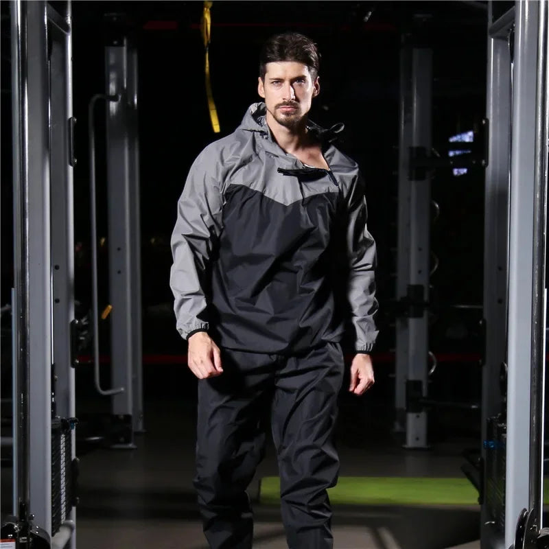 Lightweight Unisex Tracksuit with Zipper and Hood - Remo
