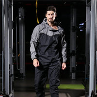 Lightweight Unisex Tracksuit with Zipper and Hood - Remo