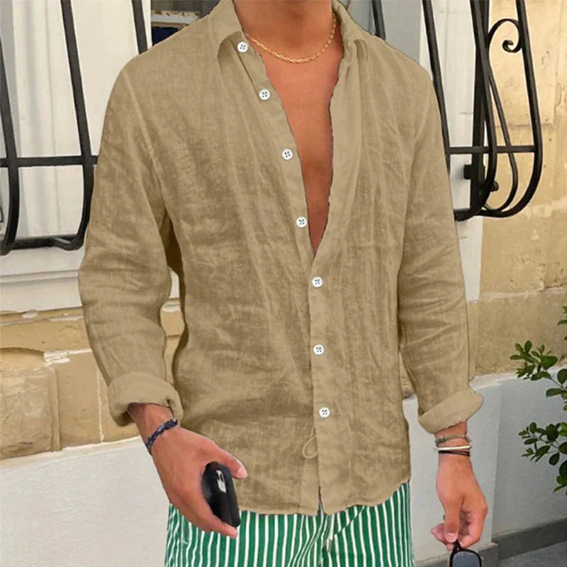 Breathable & Loose-Fitting Men's Summer Shirt – Taro