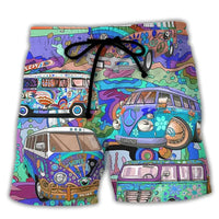 Men's Swim Shorts with Graffiti Print – NovaBay