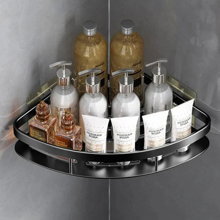 Aluminum Wall Shelf for Bathroom Corners - Cornerix