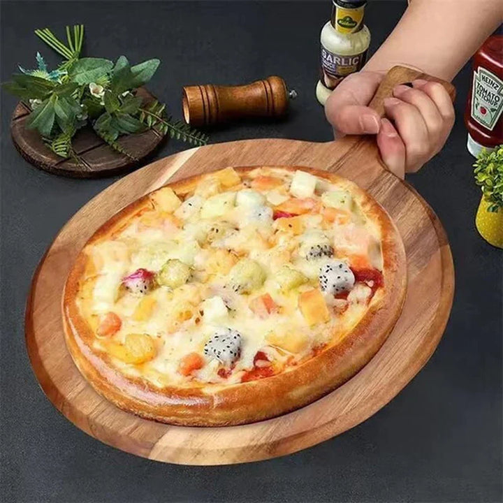 Acacia Wood Pizza Peel & Serving Board - WoodStyle