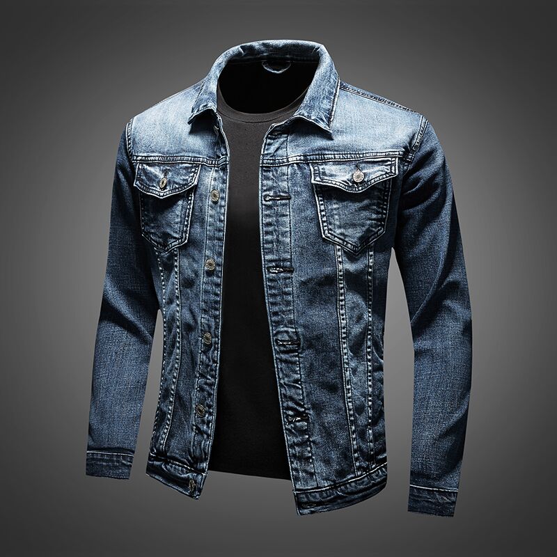 Tijdloze Heren Denim Jas - Viggo