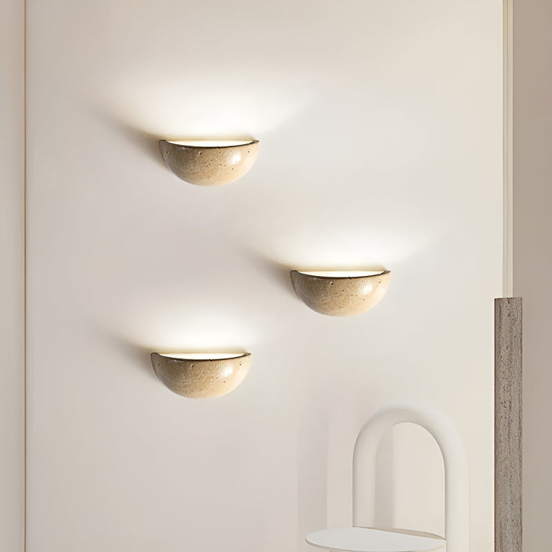 Halfronde LED Wabi-Sabi Lampa ścienna - ZenGlow