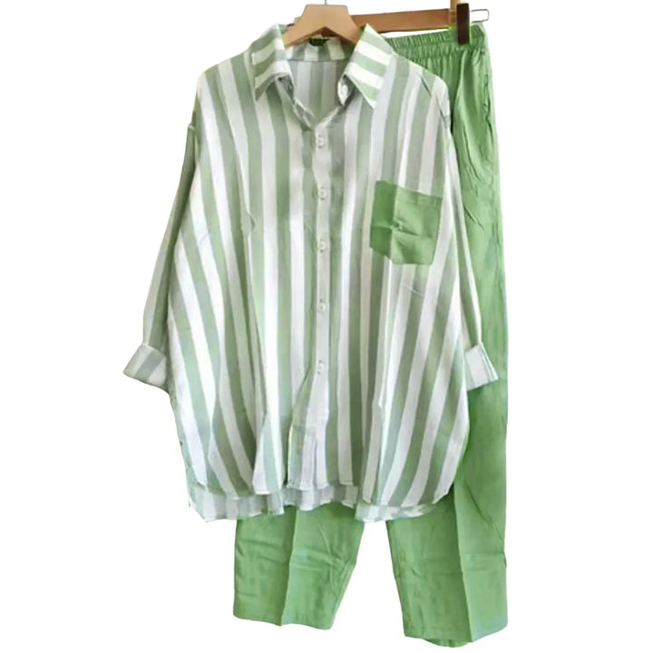 Two-Piece Women's Linen Summer Set - Zayenne