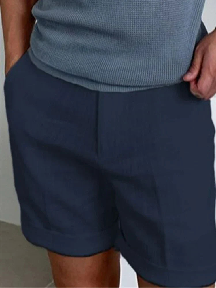 Light Linen Men's Summer Shorts with Relaxed Fit - Jorin