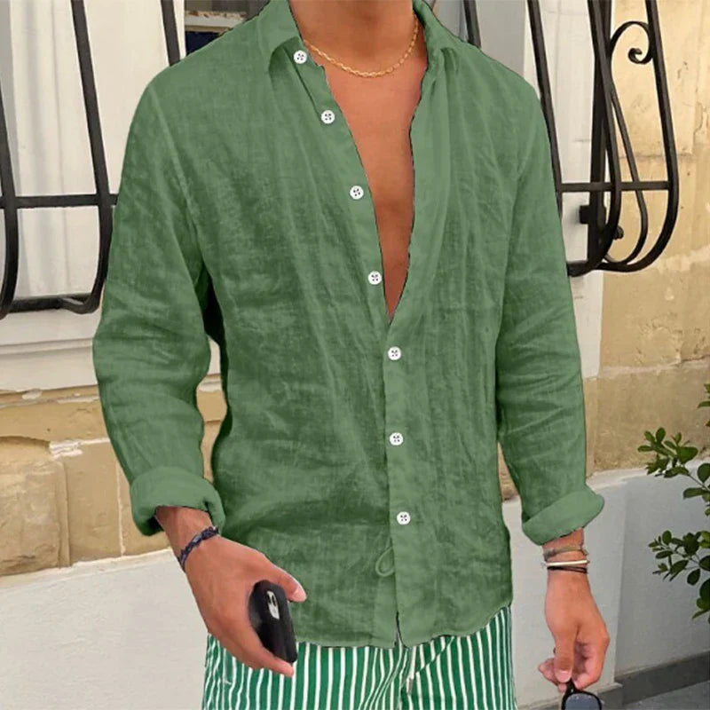 Breathable & Loose-Fitting Men's Summer Shirt – Taro