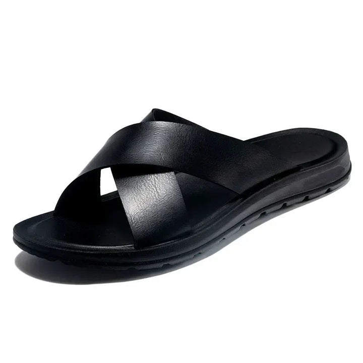 Italian Leather Men's Slippers - Lorenzo
