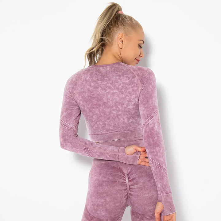 Naadloze Dames Yoga Set met Cropped Top - Nova