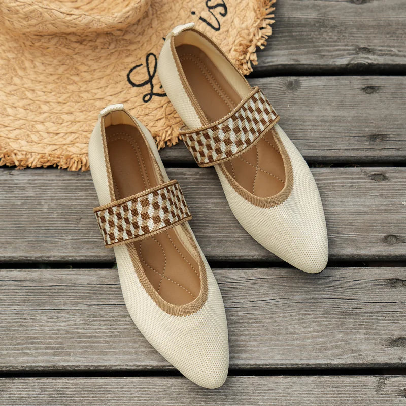 Stijlvolle dames zomerschoenen met spitse neus - Lina