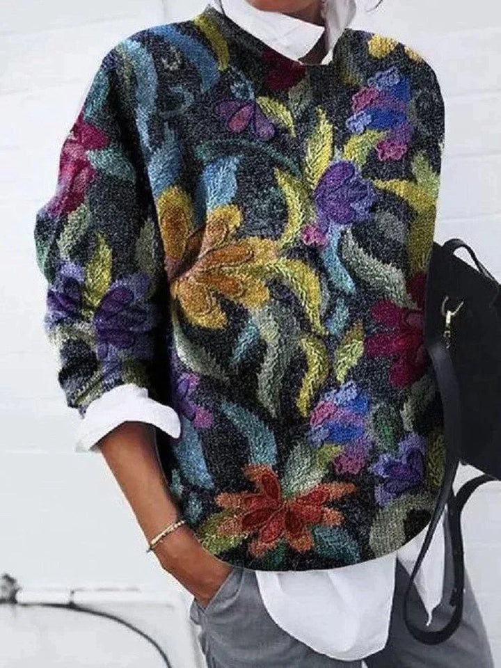 Refined Sweater with Print - Sienna