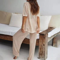 Luchtige & Stijlvolle Dames Zomerset met Cut-Outs en Lange Broek – Liora