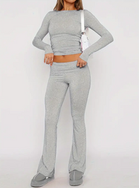 Comfortable Two-Piece Flare Set – Nova