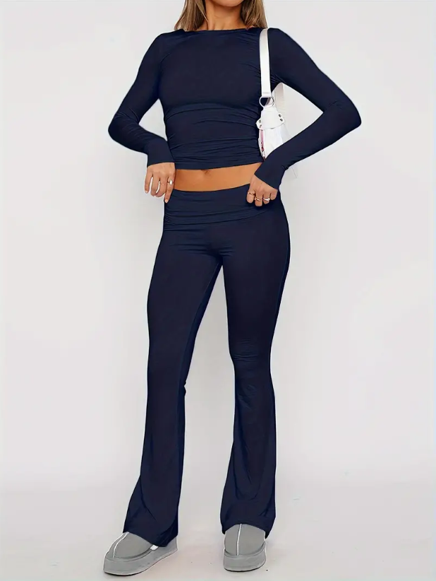 Comfortable Two-Piece Flare Set – Nova