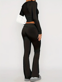 Comfortable Two-Piece Flare Set – Nova