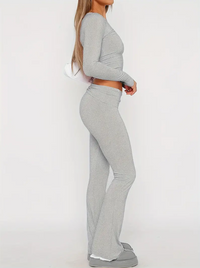 Comfortable Two-Piece Flare Set – Nova