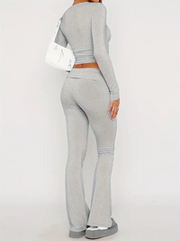Comfortable Two-Piece Flare Set – Nova