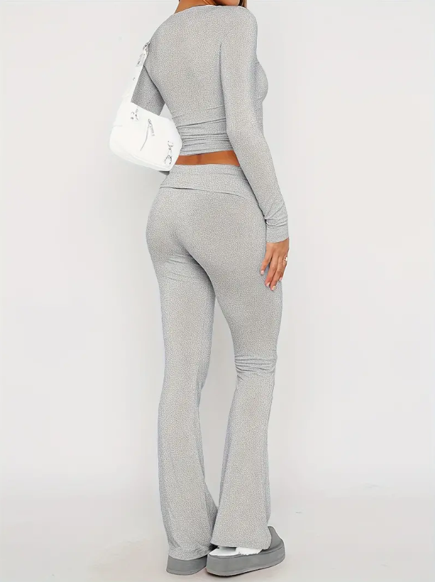 Comfortable Two-Piece Flare Set – Nova