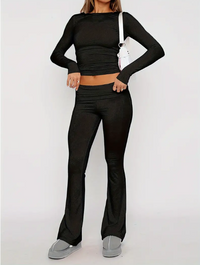 Comfortable Two-Piece Flare Set – Nova