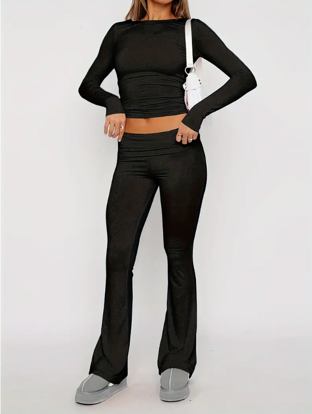 Comfortable Two-Piece Flare Set – Nova