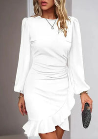 Stylish Dress with Long Sleeves - Elise