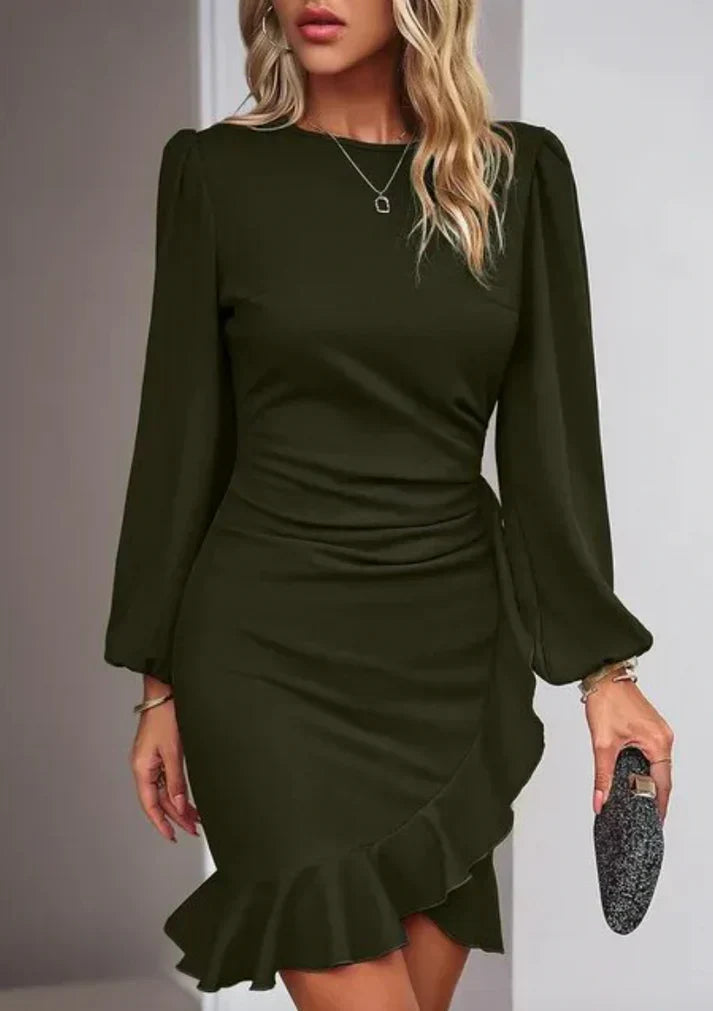Stylish Dress with Long Sleeves - Elise