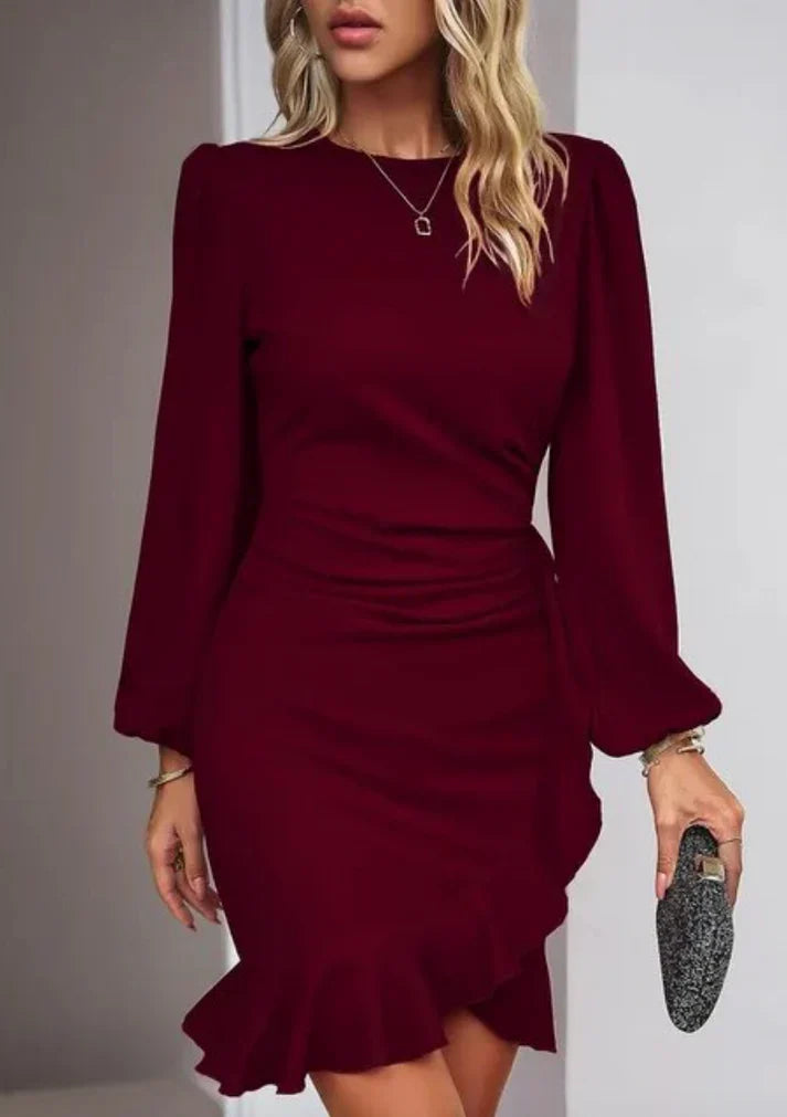 Stylish Dress with Long Sleeves - Elise