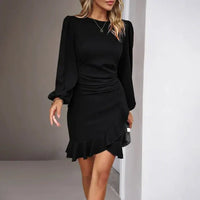 Stylish Dress with Long Sleeves - Elise