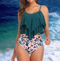 Tankini with Ruffles and High Waist – Neriah