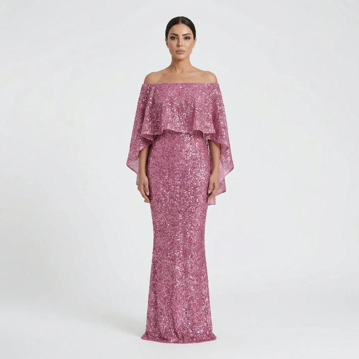 Schimmerndes A-Linie Maxikleid - Jeanne