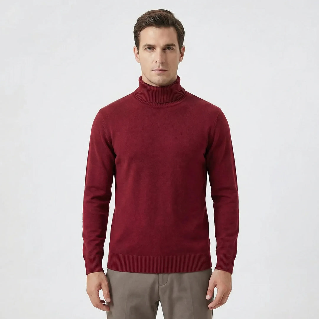 Schmal Geschnittener Rollkragen Sweater - Toni