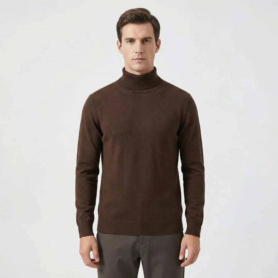 Schmal Geschnittener Rollkragen Sweater - Toni
