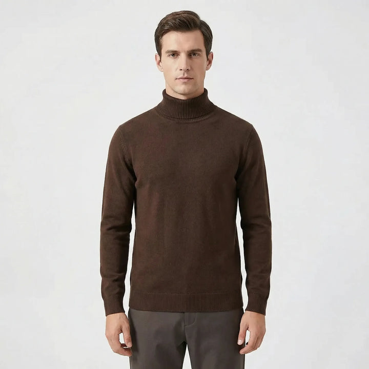 Schmal Geschnittener Rollkragen Sweater - Toni