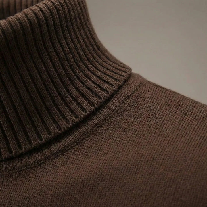 Schmal Geschnittener Rollkragen Sweater - Toni