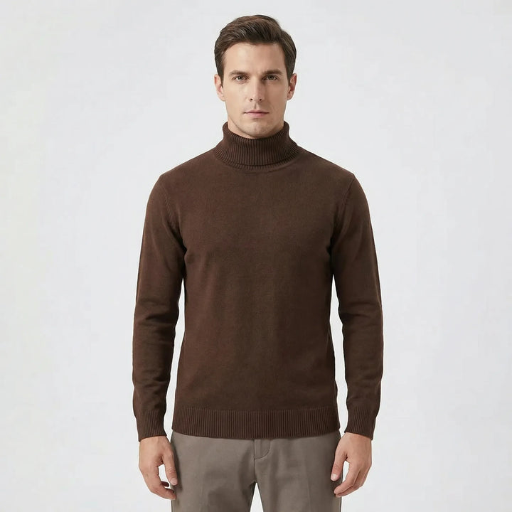 Schmal Geschnittener Rollkragen Sweater - Toni