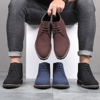 Leather Suede Ankle Boots for Men - Hudson